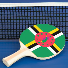 Raquete De Ping Pong Bandeira da Domínica