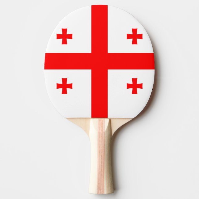 Raquete De Ping Pong Bandeira da Geórgia (Frente)