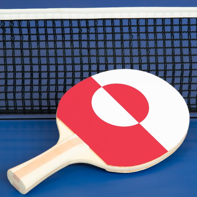Raquete De Ping Pong Bandeira da Gronelândia (Insitu)