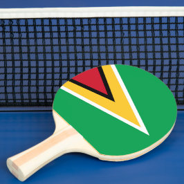 Raquete De Ping Pong bandeira da Guiana