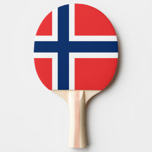 Raquete De Ping Pong Bandeira da Noruega