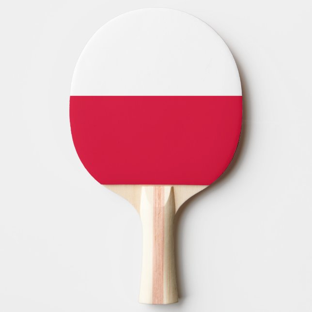 Raquete De Ping Pong Bandeira da Polônia (Frente)