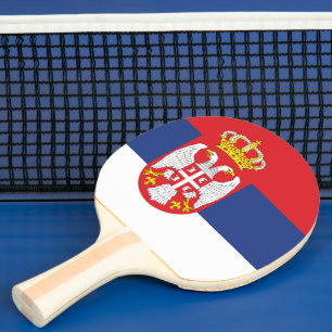 Raquete De Ping Pong Bandeira da Sérvia