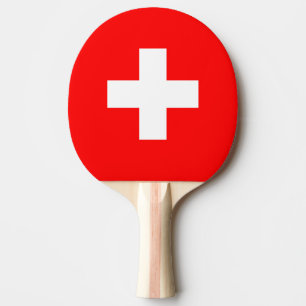 Raquete De Ping Pong Bandeira da Suíça