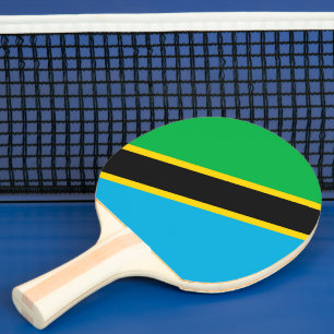 Raquete De Ping Pong Bandeira da Tanzânia