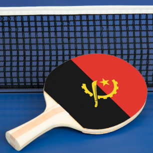 Raquete De Ping Pong Bandeira de Angola