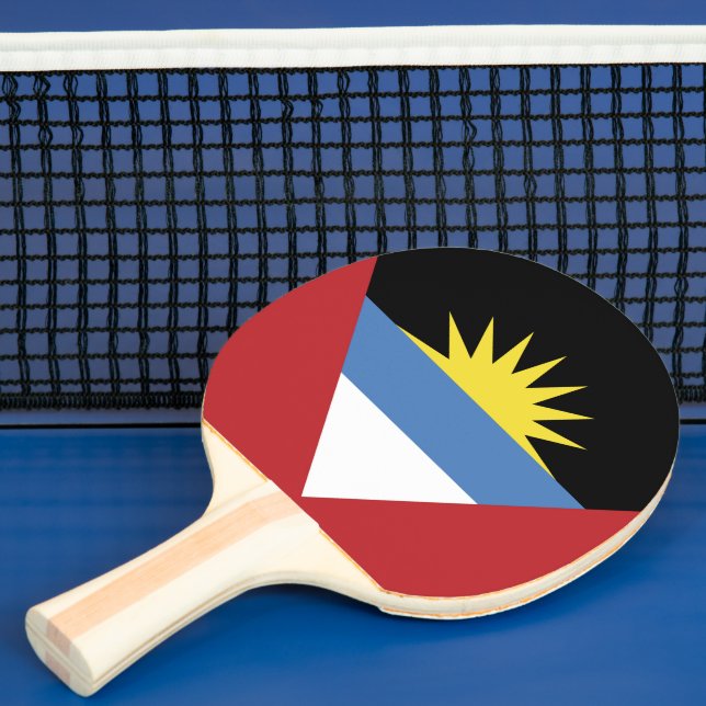 Raquete De Ping Pong Bandeira de Antígua e Barbuda (Insitu)