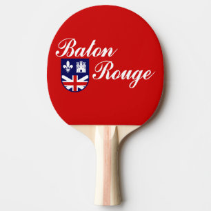Raquete De Ping Pong Bandeira de Baton Rouge, Ping Pong Paddle da Louis
