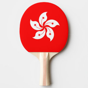 Raquete De Ping Pong Bandeira de Hong Kong