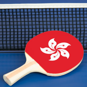 Raquete De Ping Pong Bandeira de Hong Kong