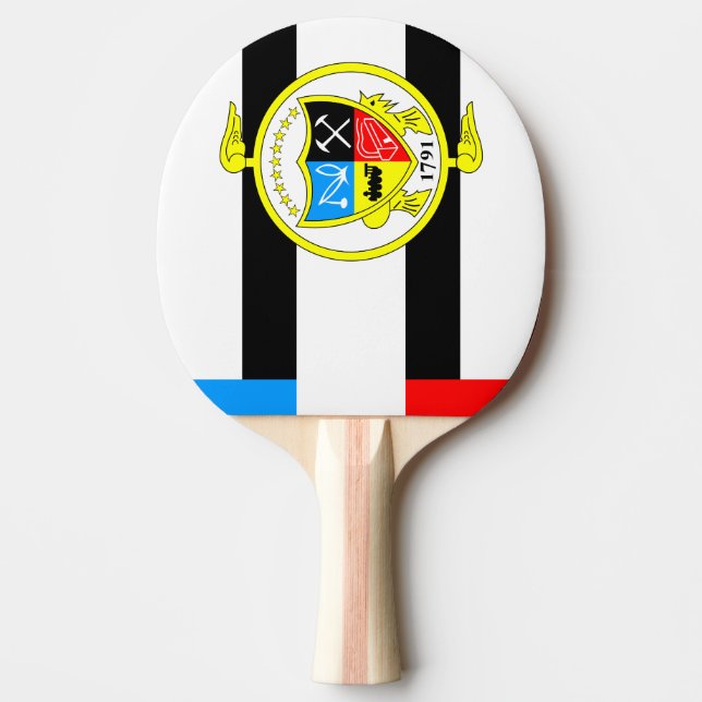Raquete De Ping Pong Bandeira de Knoxville, Tennessee (Frente)