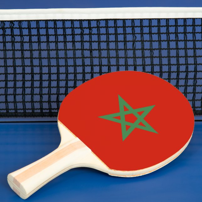 Raquete De Ping Pong Bandeira de Marrocos (Insitu)