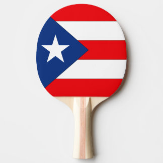 Raquete De Ping Pong Bandeira de Puerto Rico