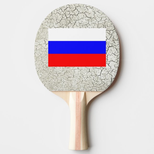 Raquete De Ping Pong Bandeira de Rússia (Frente)