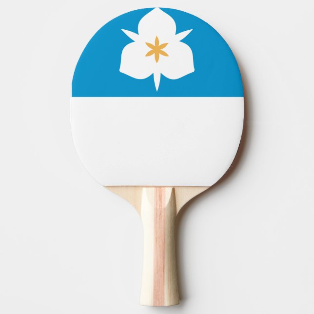 Raquete De Ping Pong Bandeira de Salt Lake City, Utah (Frente)