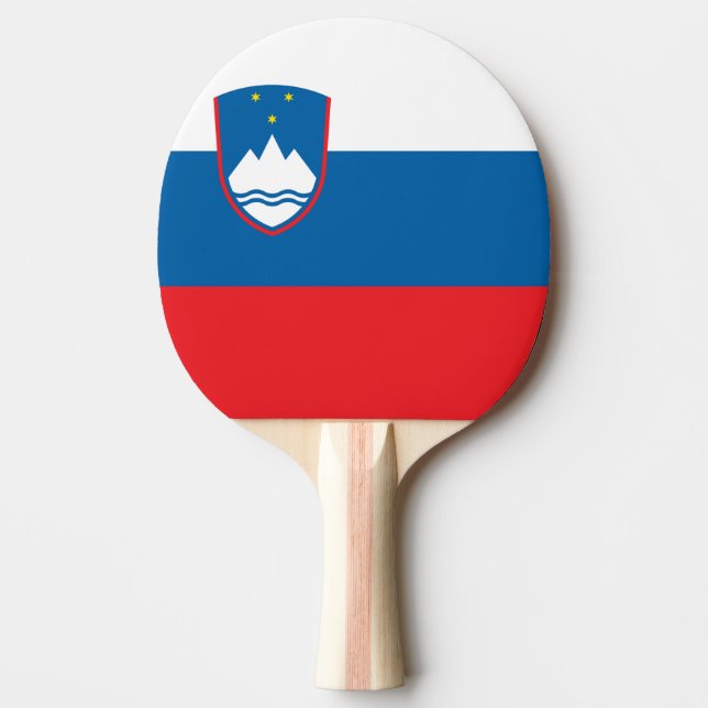 Raquete De Ping Pong Bandeira de Slovenia (Frente)