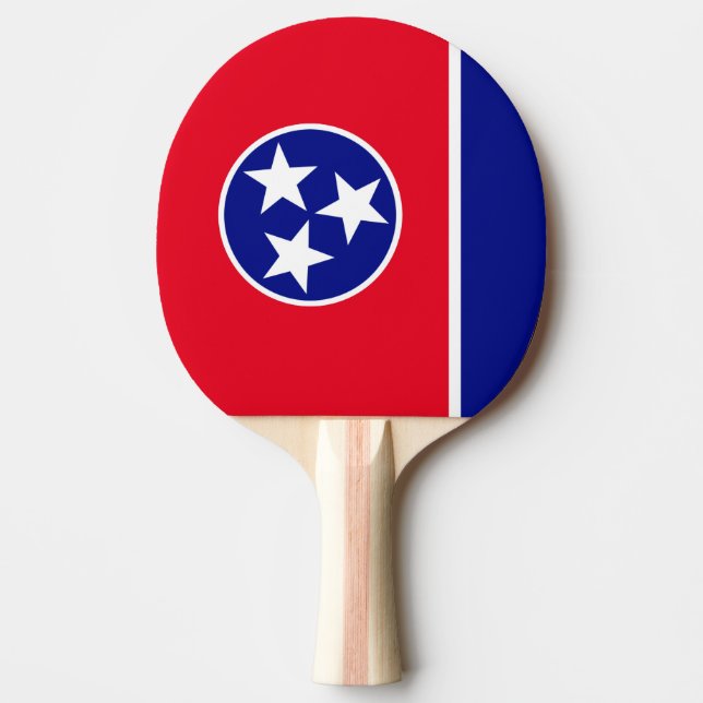 Raquete De Ping Pong Bandeira de Tennessee (Frente)