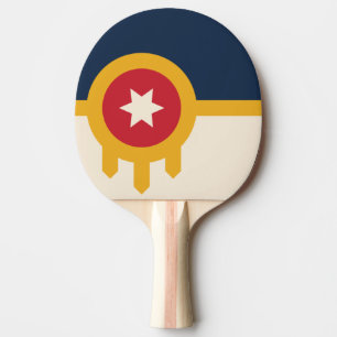 Raquete De Ping Pong Bandeira de Tulsa, Oklahoma