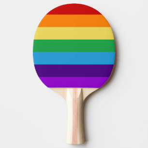 Raquete De Ping Pong Bandeira do arco-íris