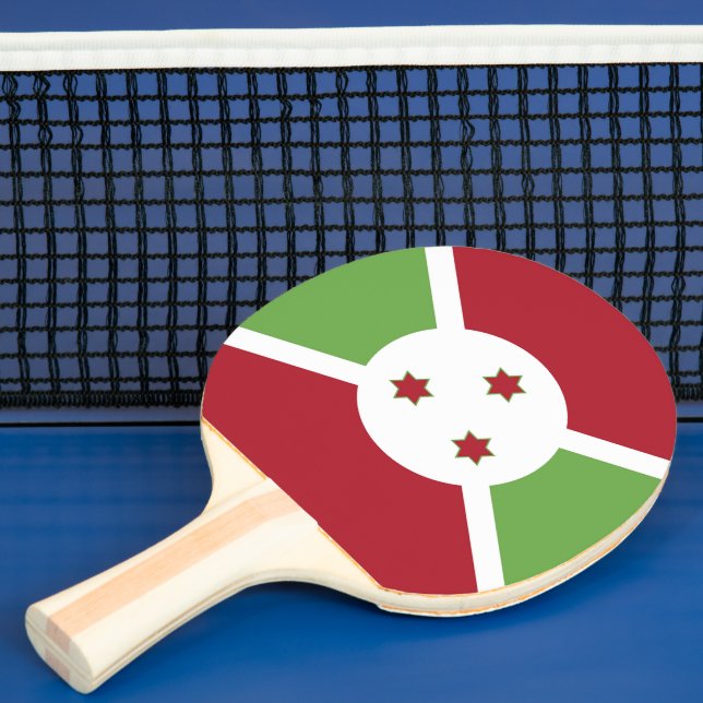 Raquete De Ping Pong Bandeira do Burundi (Insitu)