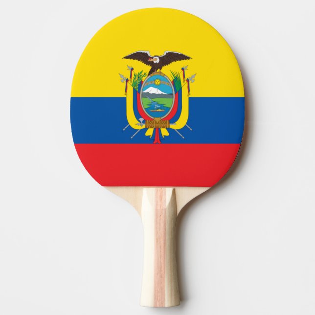Raquete De Ping Pong Bandeira do Equador Ping Pong Paddle (Frente)