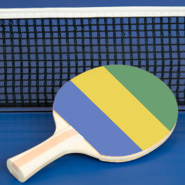 Raquete De Ping Pong Bandeira do Gabão