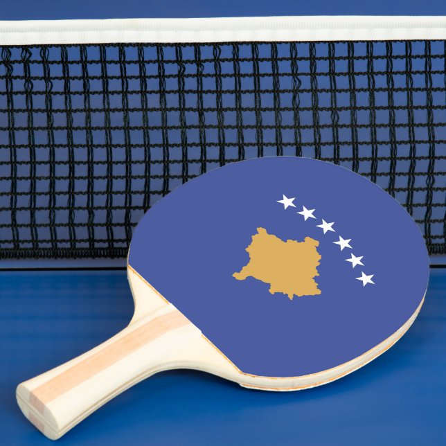 Raquete De Ping Pong Bandeira do Kosovo (Insitu)