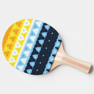 Raquete De Ping Pong Bandeira do Orgulho Boho Groovy Geométrico Abstrat