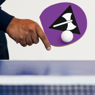 Raquete De Ping Pong bandeira do orgulho lésbico SlipperyJoe feminista