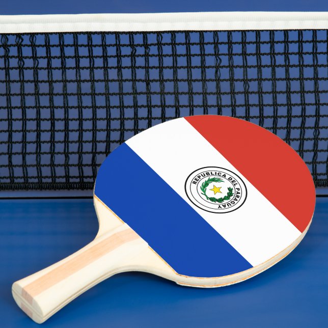 Raquete De Ping Pong bandeira do Paraguai (Insitu)