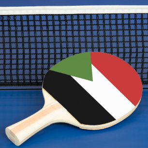 Raquete De Ping Pong Bandeira do Sudão