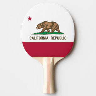 Raquete De Ping Pong Bandeira do Urso da República da Califórnia: Calif