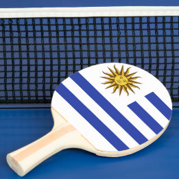 Raquete De Ping Pong bandeira do Uruguai