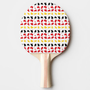 Raquete De Ping Pong Bandeira dos Estados Alemães