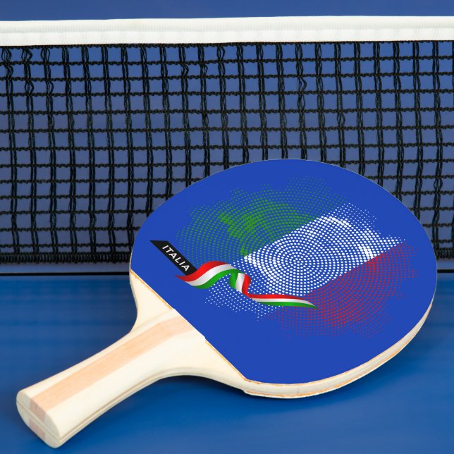 Raquete De Ping Pong bandeira italiana (Insitu)