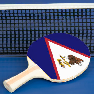 Raquete De Ping Pong bandeira Samoa Americana
