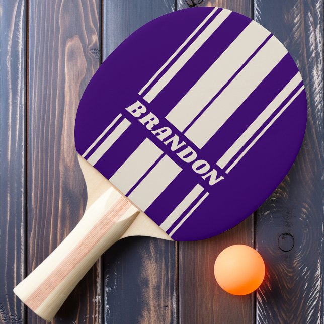 Raquete De Ping Pong Bandeja Retroativa de Dual Conselho com Nome (Criador carregado)