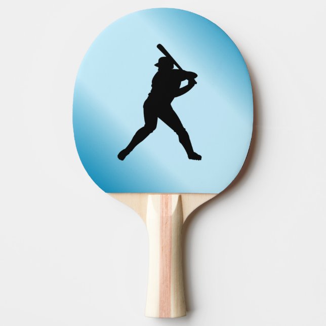 Raquete De Ping Pong Baseball Batter Blue Sports (Frente)
