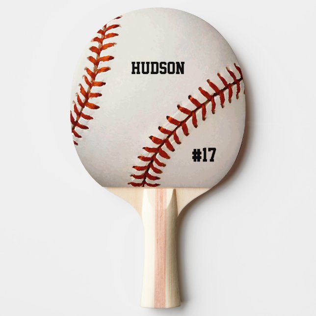 Raquete De Ping Pong Baseball Personalizado (Frente)