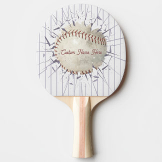 Raquete De Ping Pong Basebol, Mesa de Tênis de Mesa Esportiva, Vintage