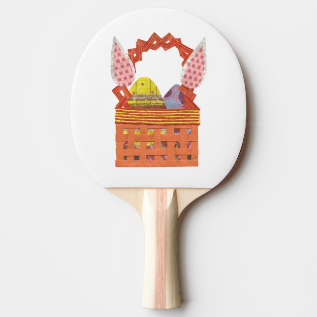 Raquete De Ping Pong Bastão de Pong do sibilo da cesta da páscoa (Frente)
