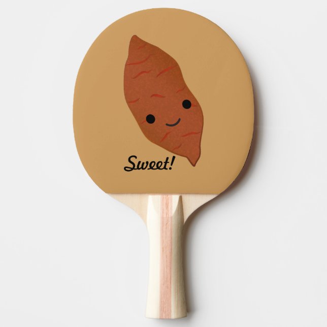 Raquete De Ping Pong Batata doce de Kawaii (Frente)