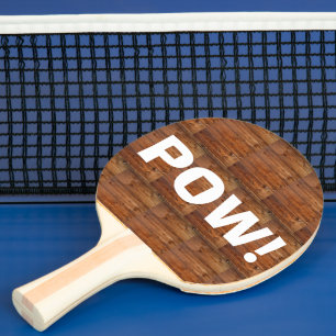 Raquete De Ping Pong Bateria de madeira russa e escura. BAM!