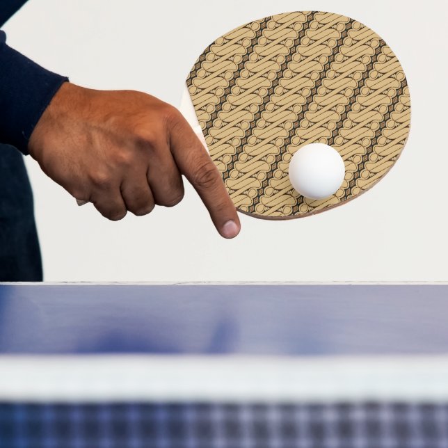 Raquete De Ping Pong Batik Parang, Padrão Indonésia, Javanês, Étnico (Insitu)