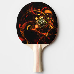 Raquete De Ping Pong Batimentos de coração Abstrato
