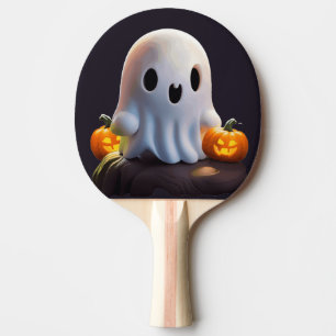Raquete De Ping Pong Bebê Fantasma Caráter de Dia das Bruxas