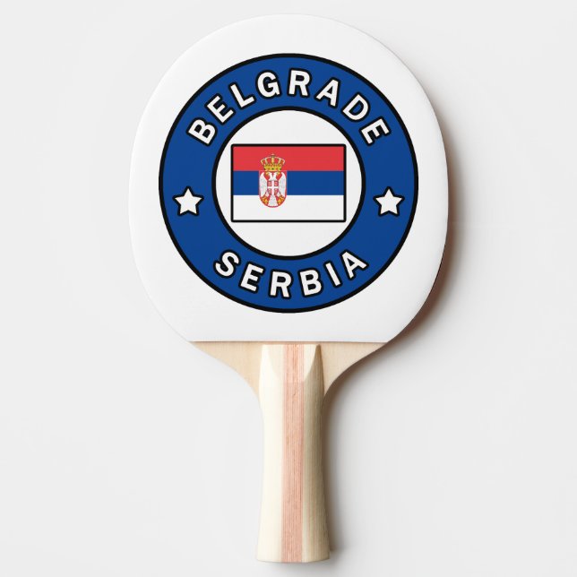 Raquete De Ping Pong Belgrado Sérvia (Frente)