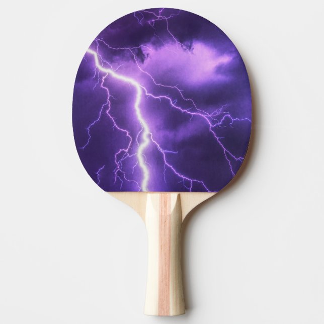 Raquete De Ping Pong belo céu, trovão (Frente)