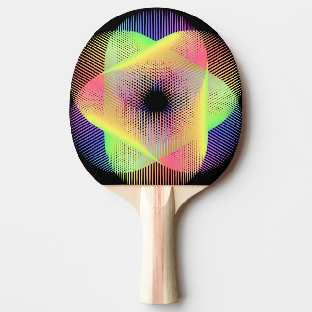 Raquete De Ping Pong Belo padrão geométrico hikari22 (Frente)
