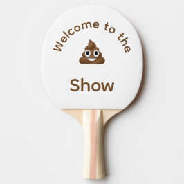Raquete De Ping Pong Bem-vindo ao Poo Emoji Show Engraçado